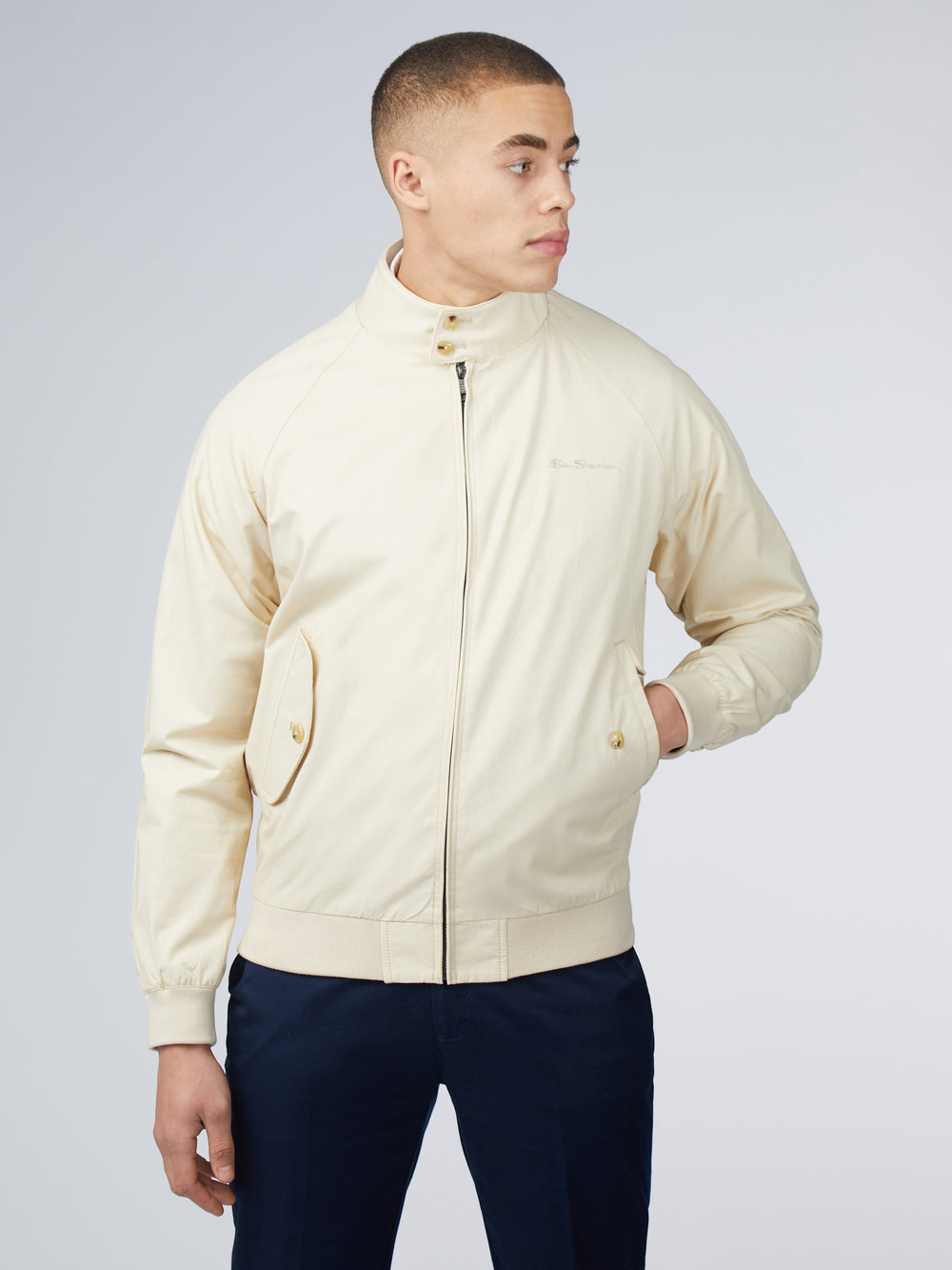 Vestes Ben Sherman Signature Harrington Blanche | AEH-15561466